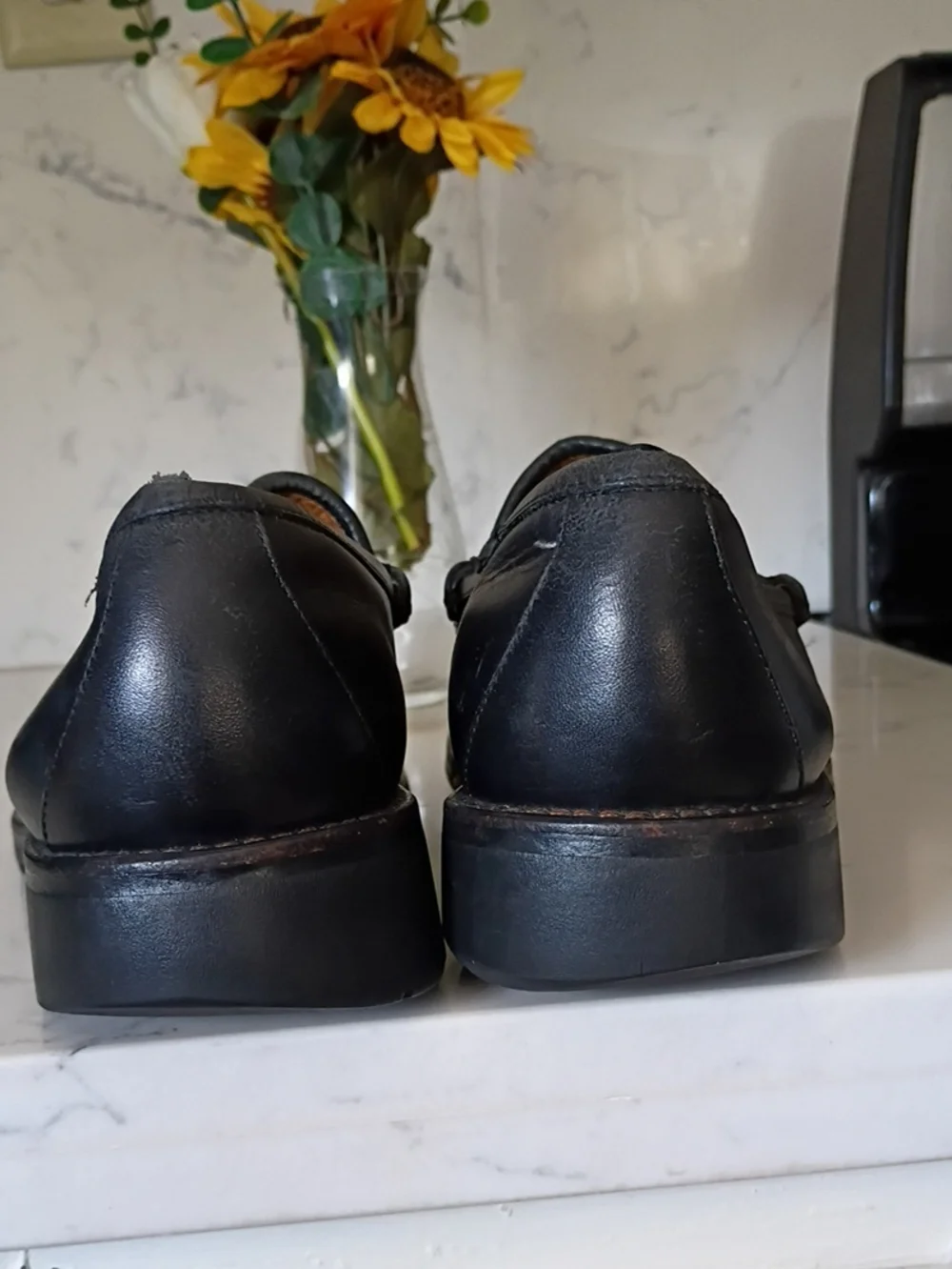 Gucci Black Leather  Loafers for Men
